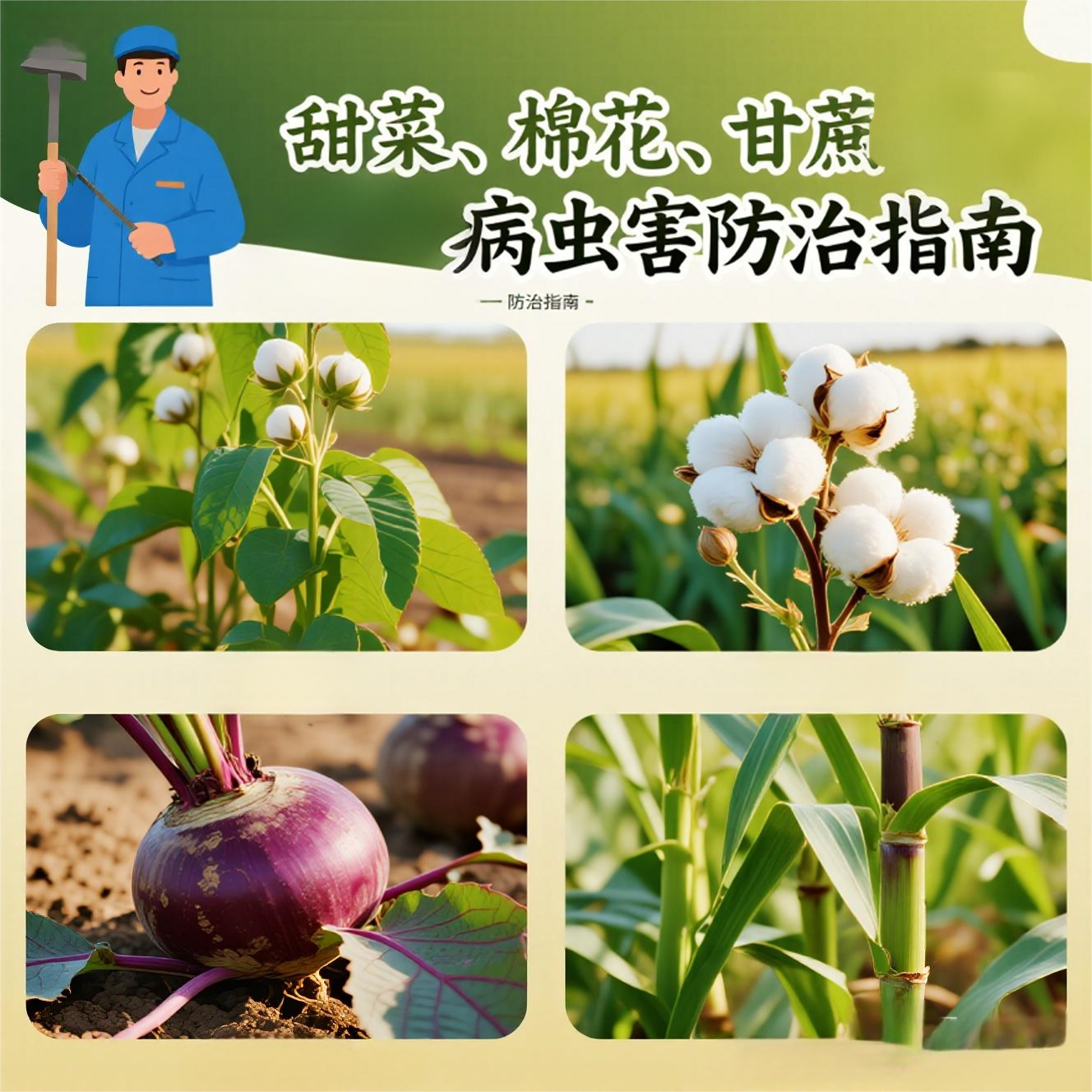 Mid-to-Late Stage Pest and Disease Control for Sugar Beets, Cotton, and Sugarcane